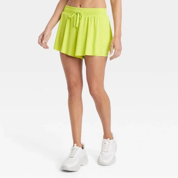 Joy Lab - Bright Yellow Skort (skirt over shorts) - NWOT - size small - Picture 2 of 4